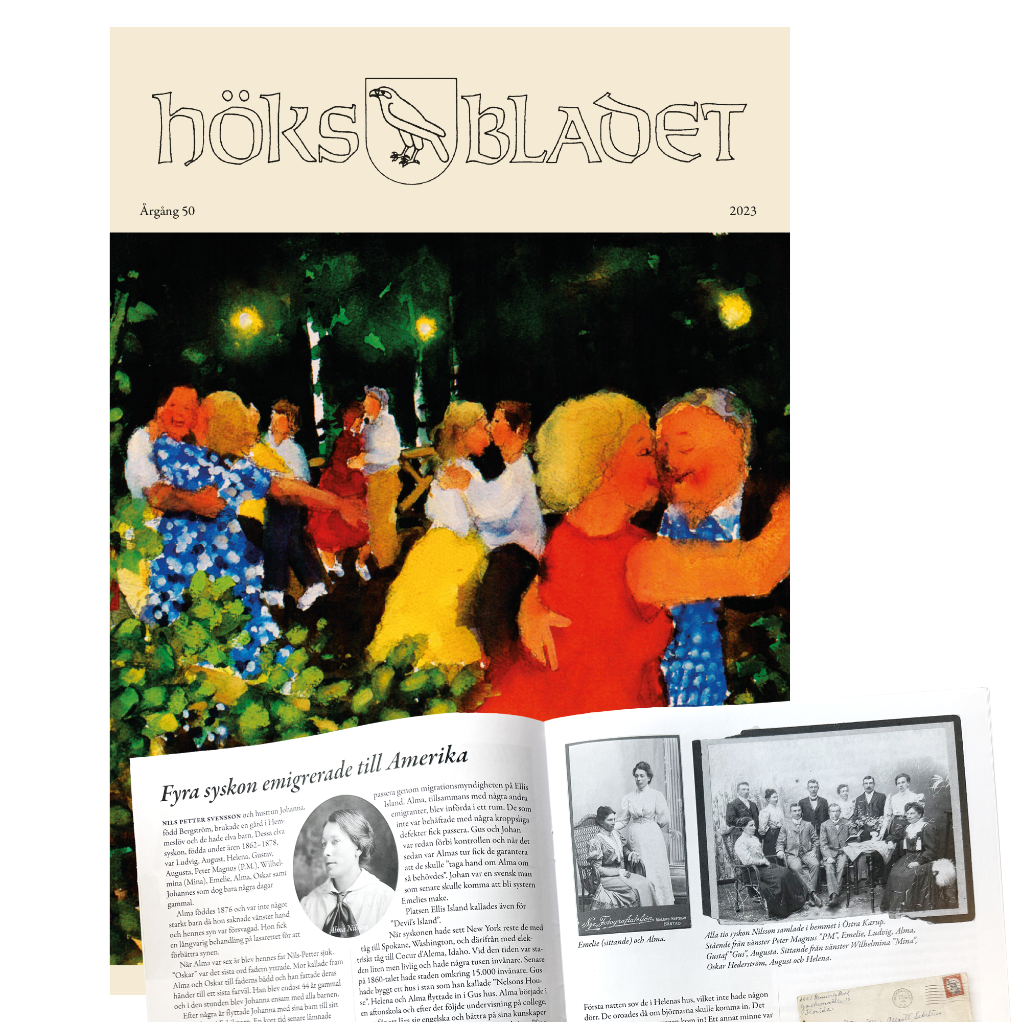 framsida och uppslag i Höksbladet